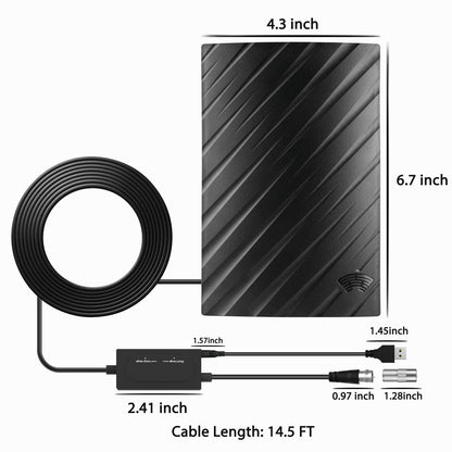 Strong Signal 4K TV Indoor Digital Antenna 600 Mile Range