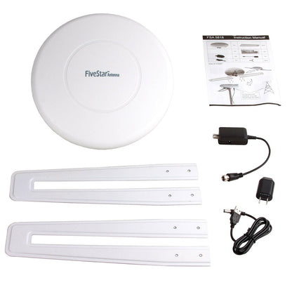 HD TV Antenna with Amplifier – Outdoor Indoor 360 Degree Signal Booster