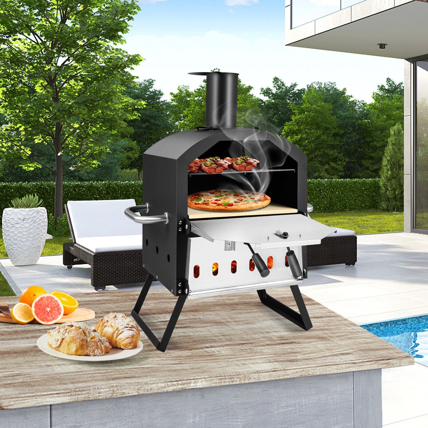 Big Wood Fired Garden Pizza Cooker Outdoor Oven