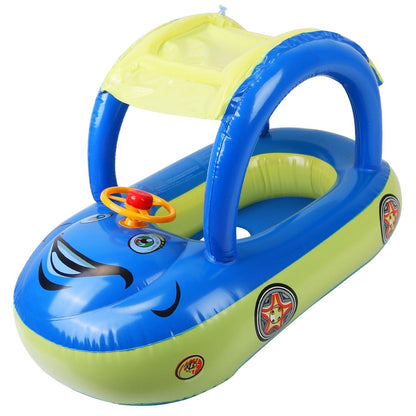 Portable Infant Pool Float With Sun Shade