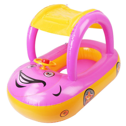Portable Infant Pool Float With Sun Shade