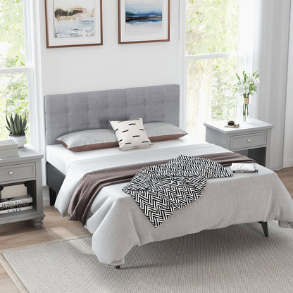 Luxury Queen Size Upholstered Fabric Headboard