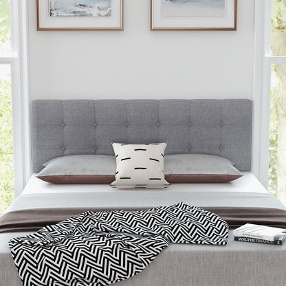 Luxury Queen Size Upholstered Fabric Headboard