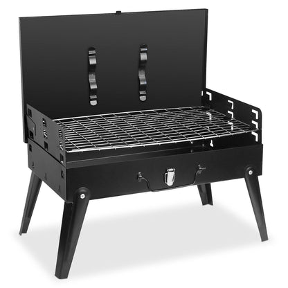 Compact Portable Charcoal BBQ Grill for Outdoor Camping