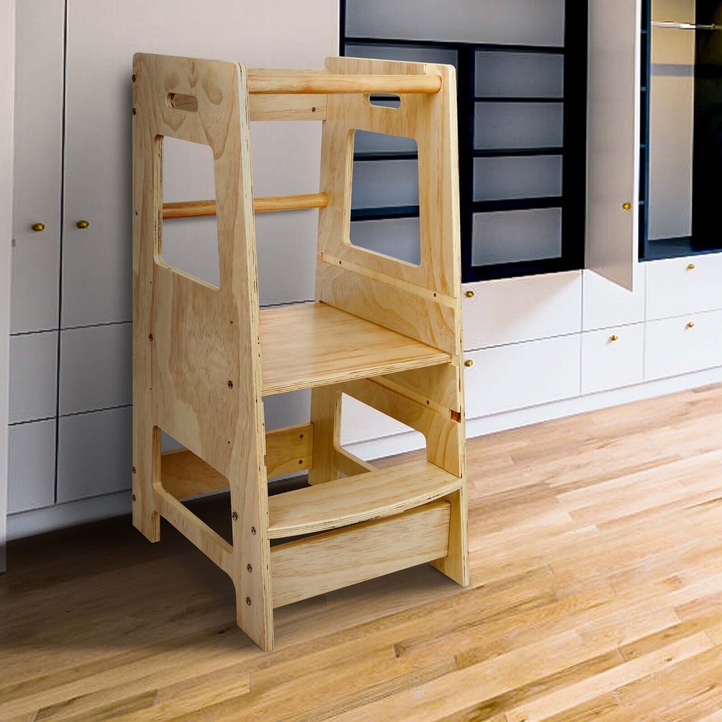 Kids Kitchen Step Stool Helper Tower Ladder