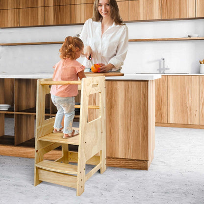 Kids Kitchen Step Stool Helper Tower Ladder