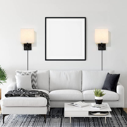 Elegant Bedroom Wall Light Sconce With 2 Free Shades