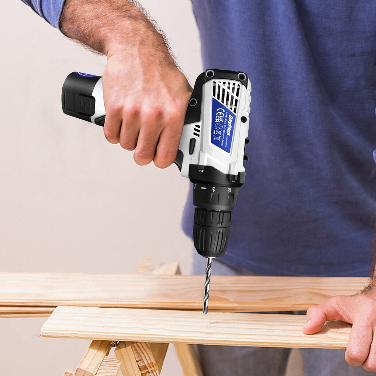 Powerful Rechargeable Drill Driver Tool