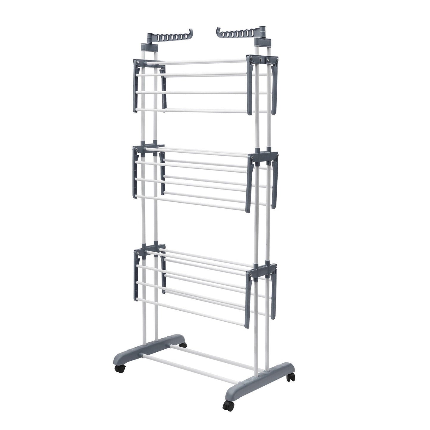 Compact Portable Steel Folding Clothes Drying Rack
