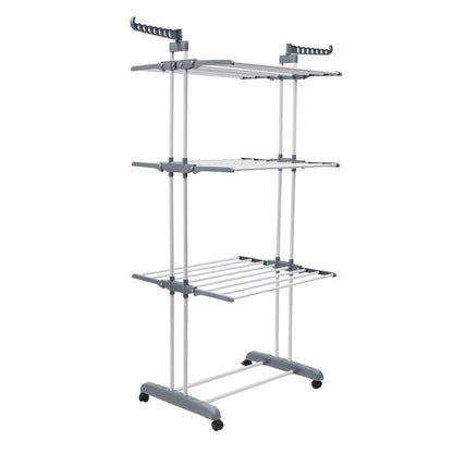 Compact Portable Steel Folding Clothes Drying Rack
