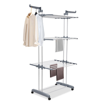 Compact Portable Steel Folding Clothes Drying Rack