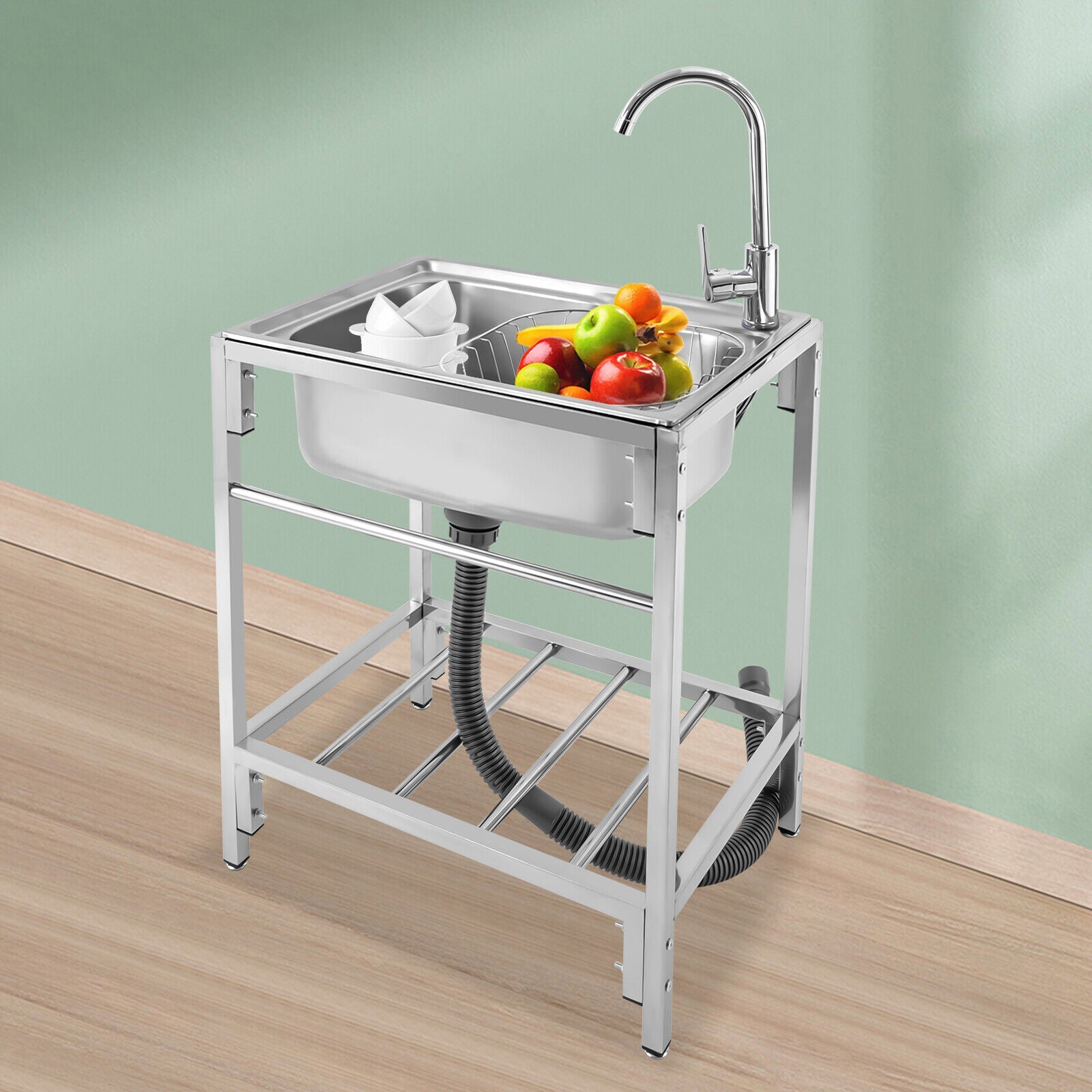 Big Durable Free Standing Laundry Utility Sink - Halri