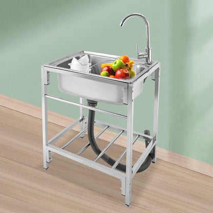 Big Durable Free Standing Laundry Utility Sink - Halri