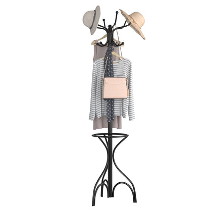 Classic Standing Hall Tree Coat Rack