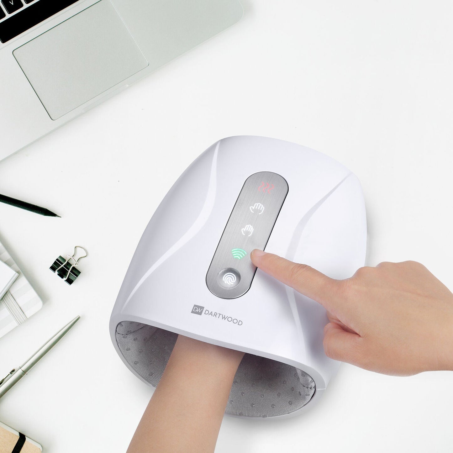 Compact Heat Massage Hand Relaxer Device