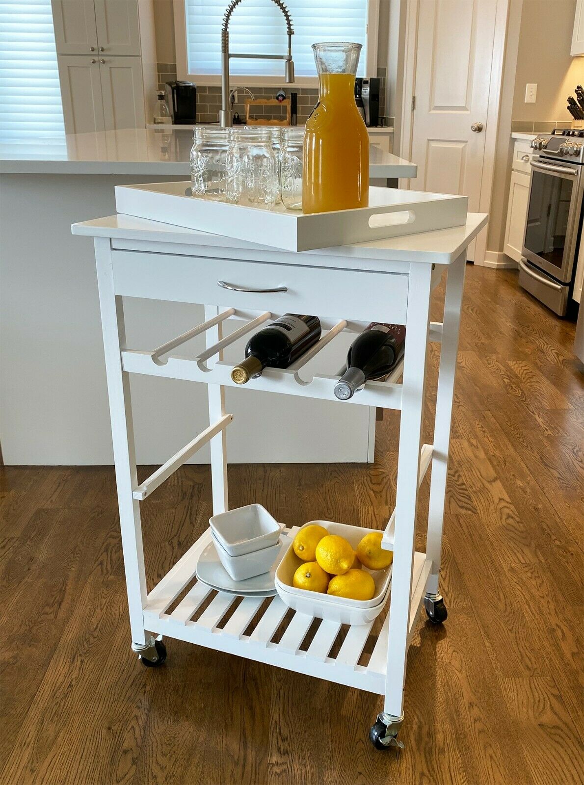 Mobile Wine Serving Cart