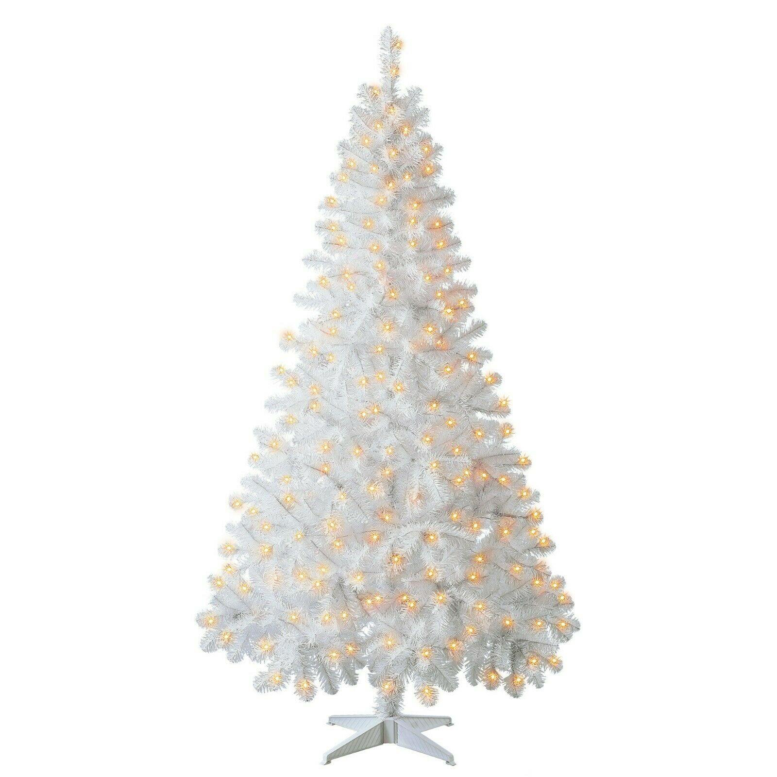 Christmas Tree 6.5 ft With 300 Pre-Strung Mini Lights, Stand Included - Until Times Up