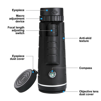 Portable Night Vision Monocular Telescope For Hiking