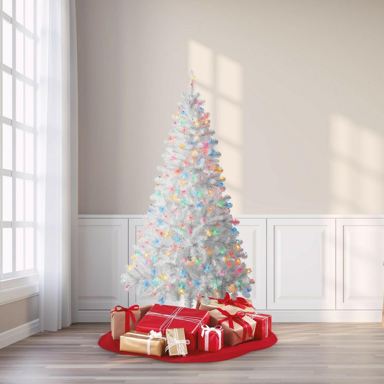 Christmas Tree 6.5 ft With 300 Pre-Strung Mini Lights, Stand Included - Until Times Up