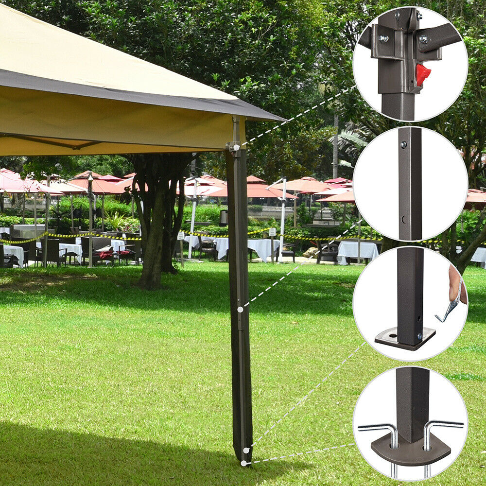 Instant Outdoor Canopy Gazebo 11x11ft Pop Up Shade