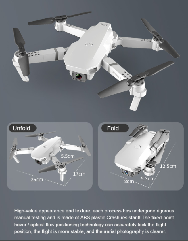 4K FPV Wifi RC Drone With UHD Camera | Foldable Quadcopter Drone - Until Times Up
