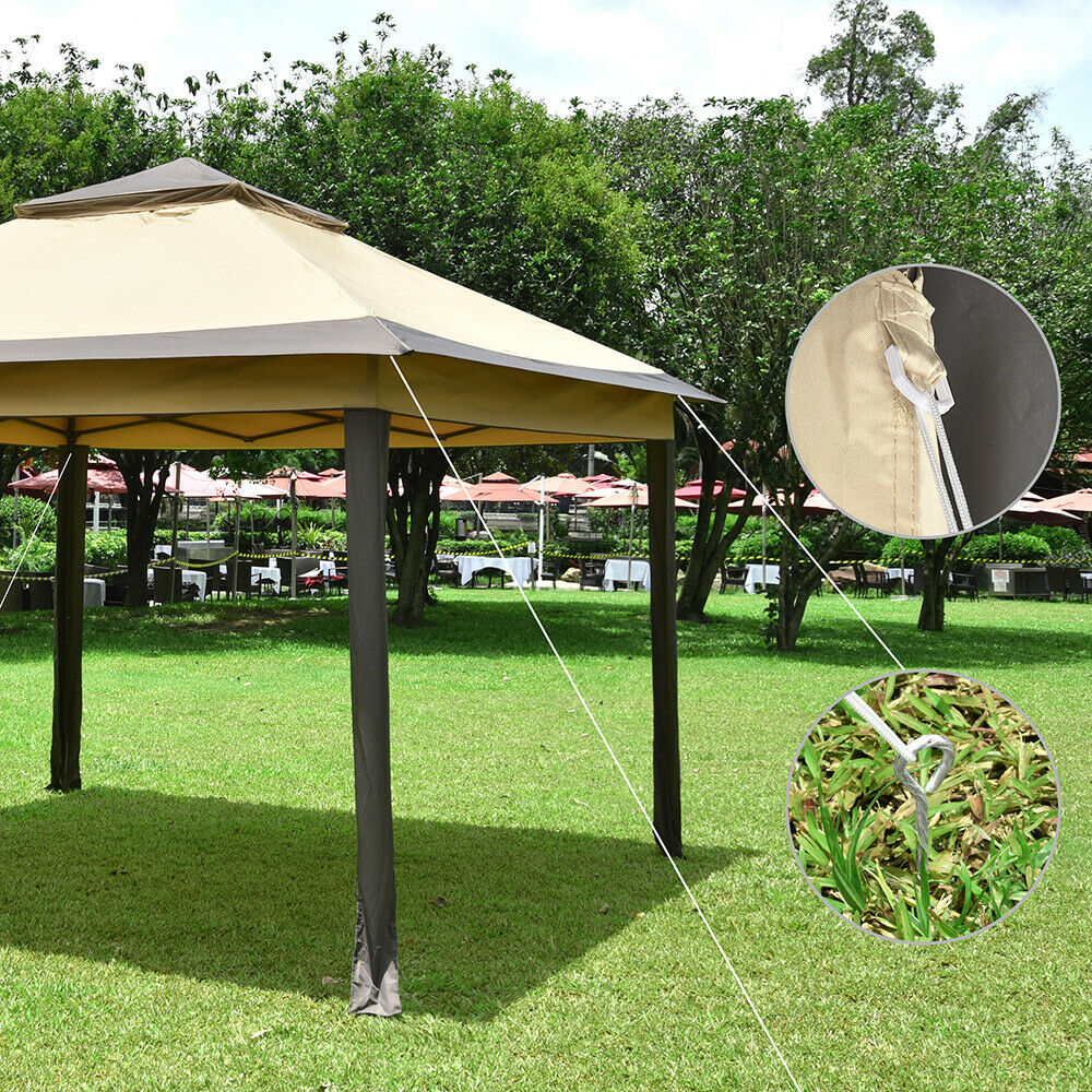 Instant Outdoor Canopy Gazebo 11x11ft Pop Up Shade