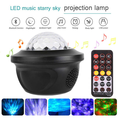 LED Starry Night Sky Galaxy Projector Light 3D Ocean Star Lamp Party Decor Lamp - Until Times Up
