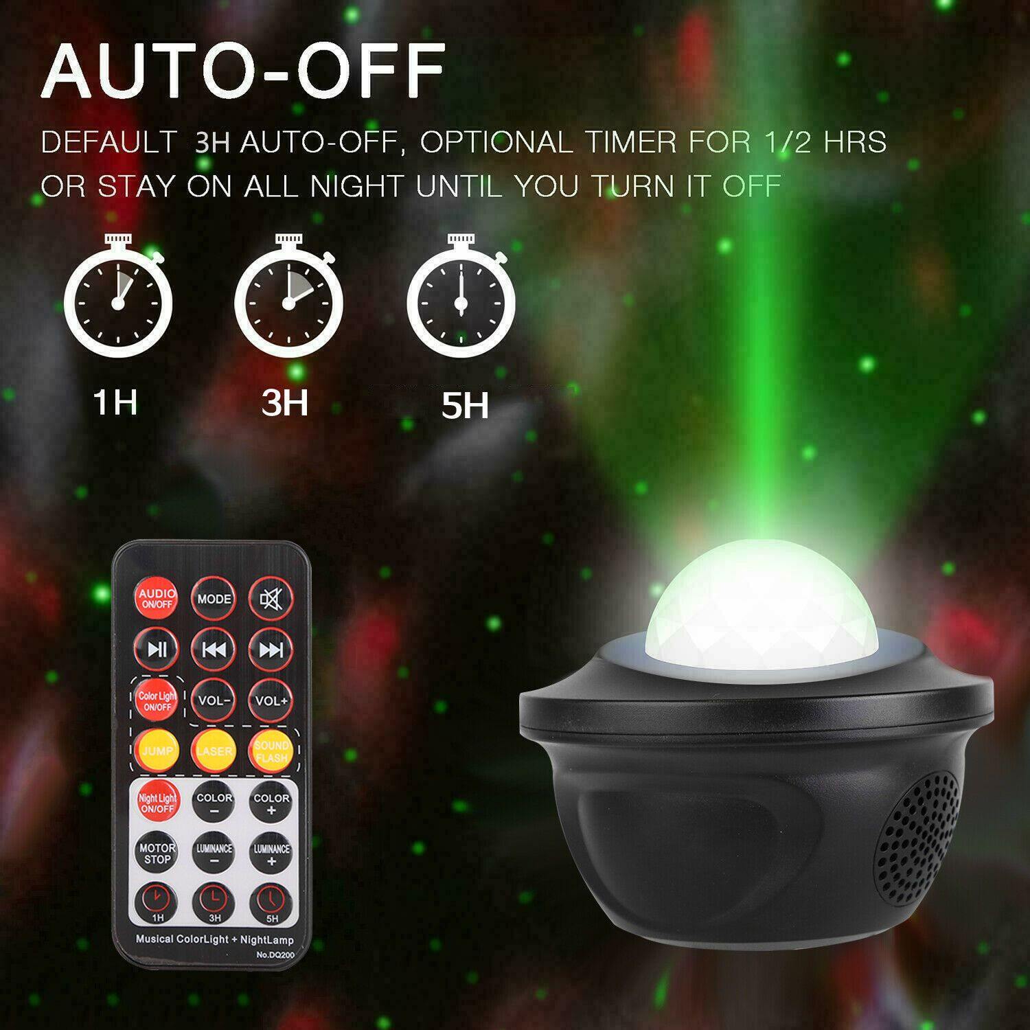 LED Starry Night Sky Galaxy Projector Light 3D Ocean Star Lamp Party Decor Lamp - Until Times Up