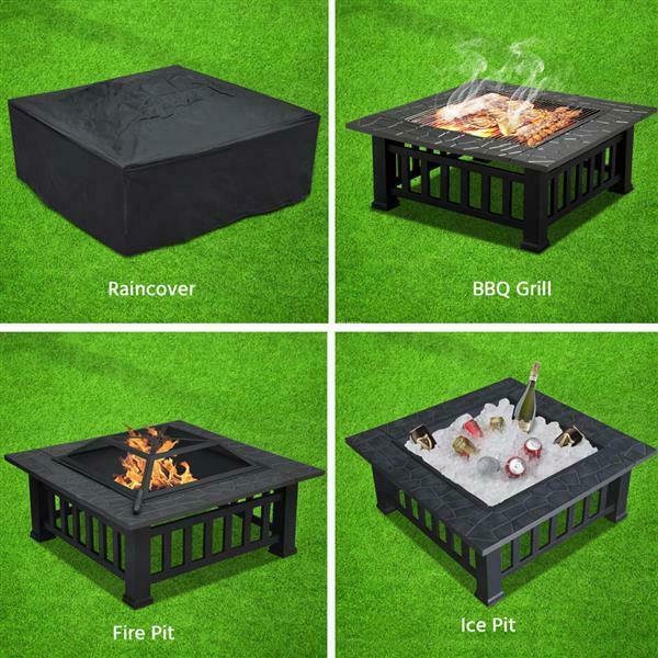 Large Backyard Patio Fire Pit Table