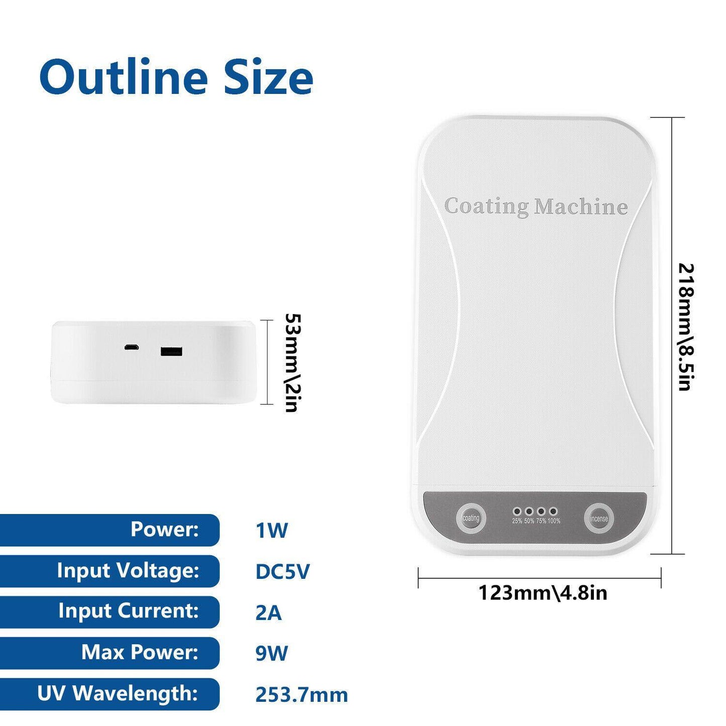 Ultraviolet Cell Phone Sterilizer Sanitizer Box Case Cleaner UVC - Until Times Up