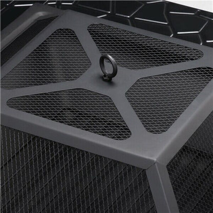 Large Backyard Patio Fire Pit Table