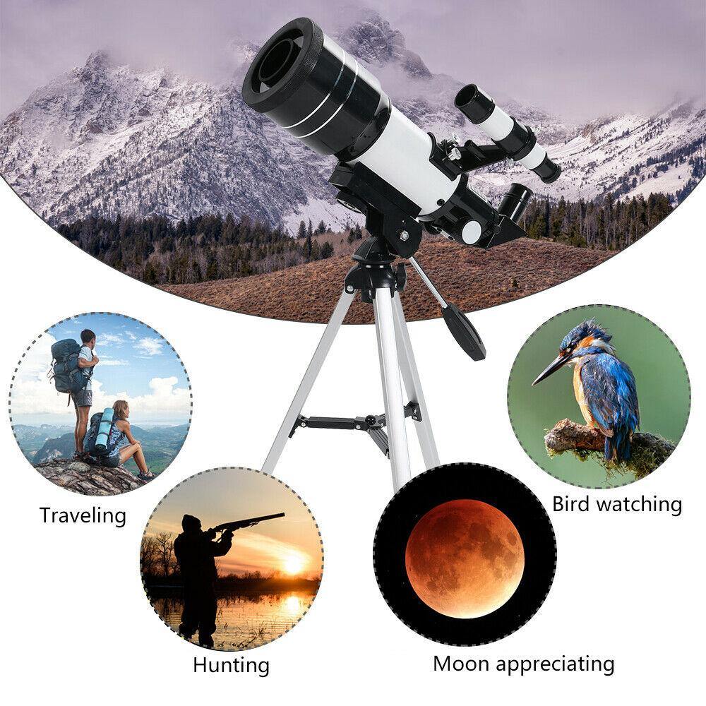 Portable 70mm Beginner Refractor Telescope Kit - Halri