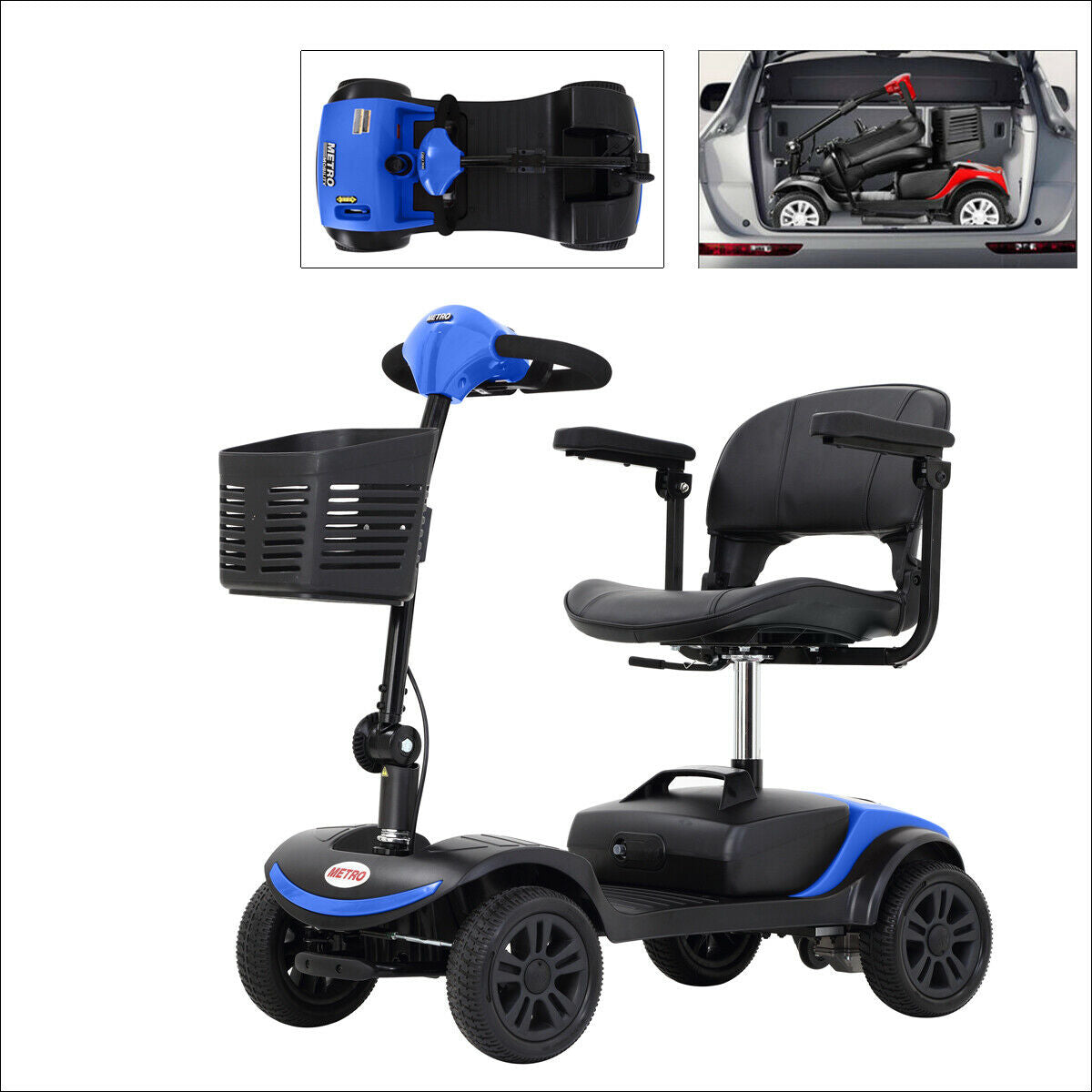 Compact Folding Power Scooter - Portable Electric Chair - Halri
