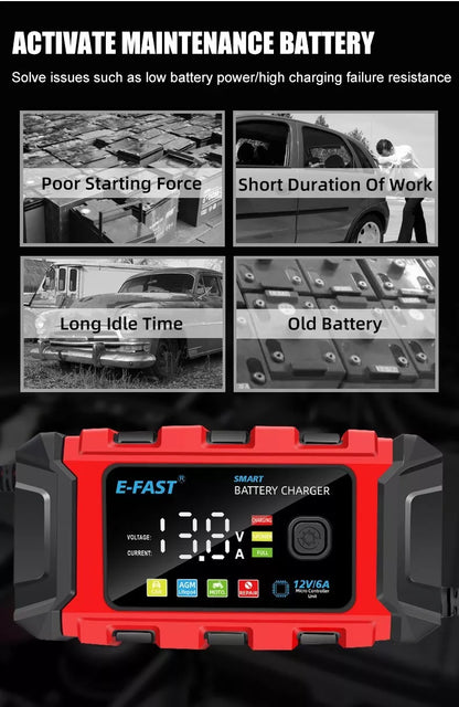 Fast Auto Battery Power Charger