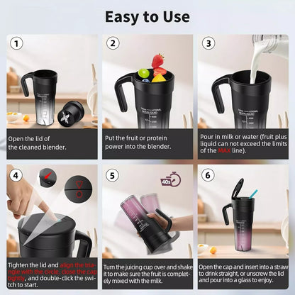 Compact Personal Blender For Smoothies