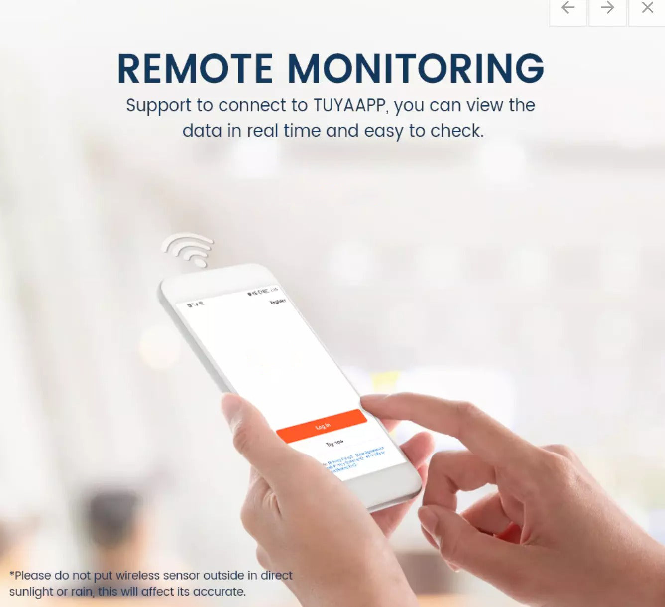 Wireless Digital Temperature Humidity Sensor