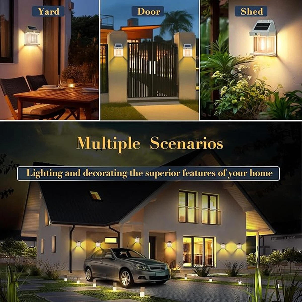 Motion Sensor Exterior Wall Lamps