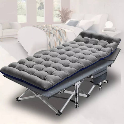 Portable Collapsible Camp Bed with Soft Mattress