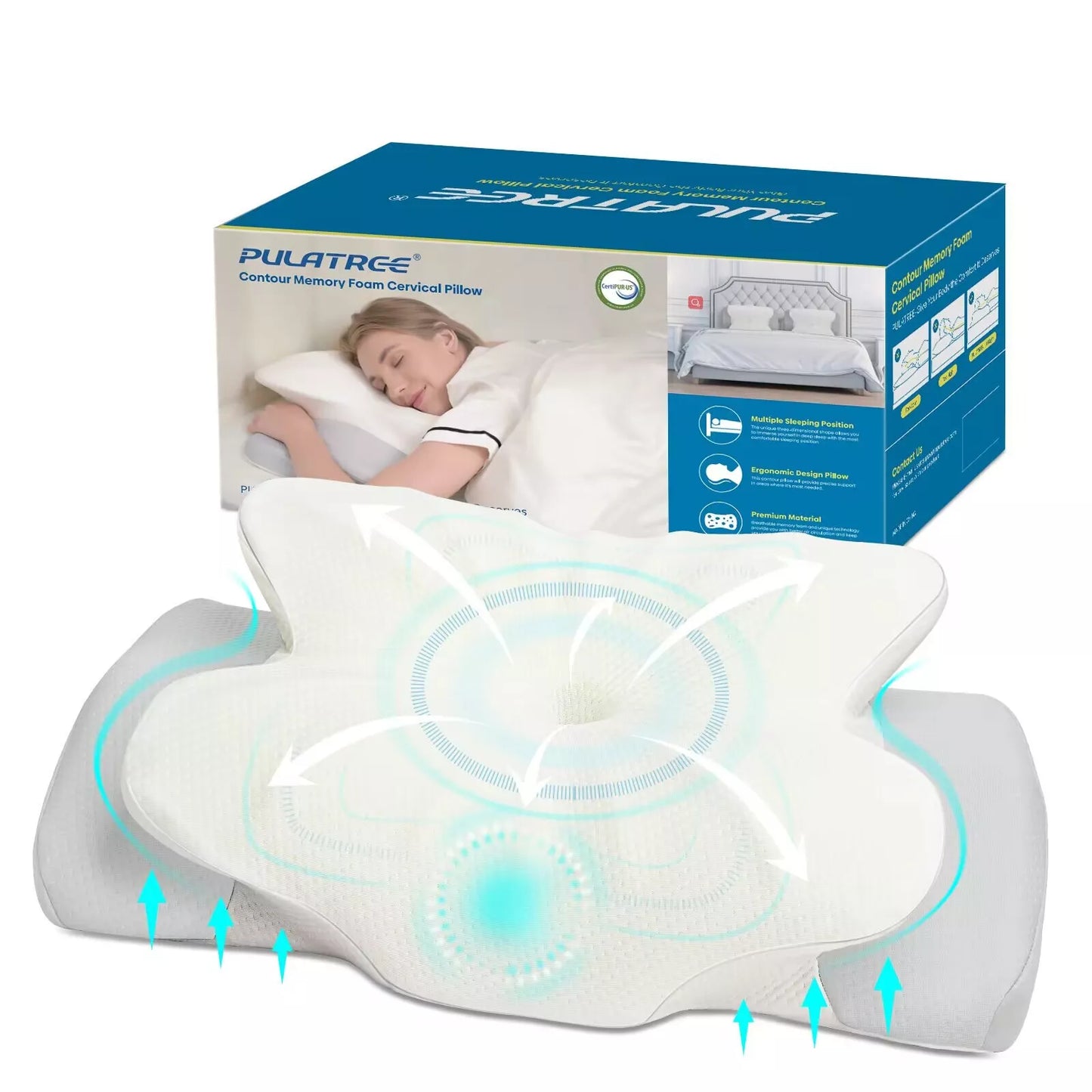 Contour Support Neck Sleep Pillow