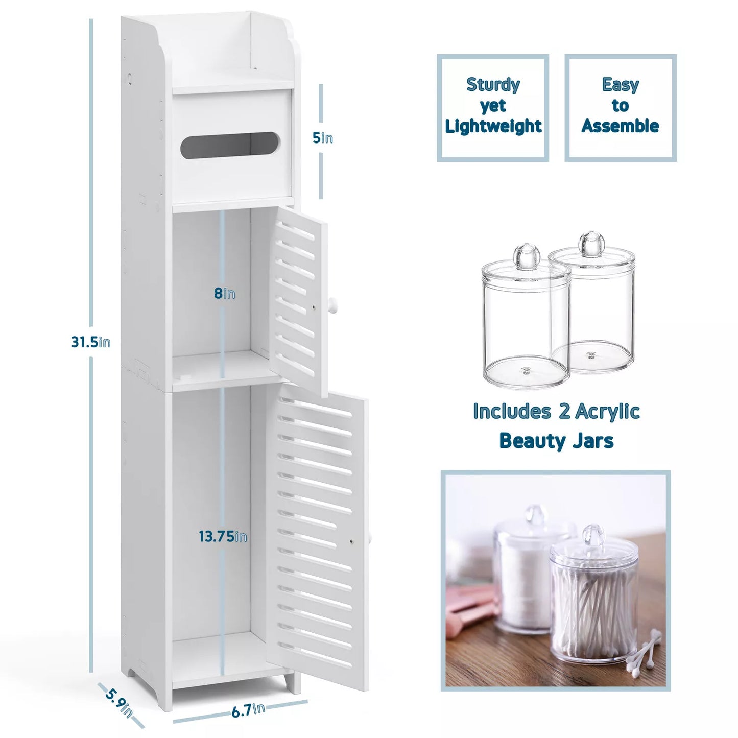 Freestanding Bathroom Toilet Paper Storage Holder