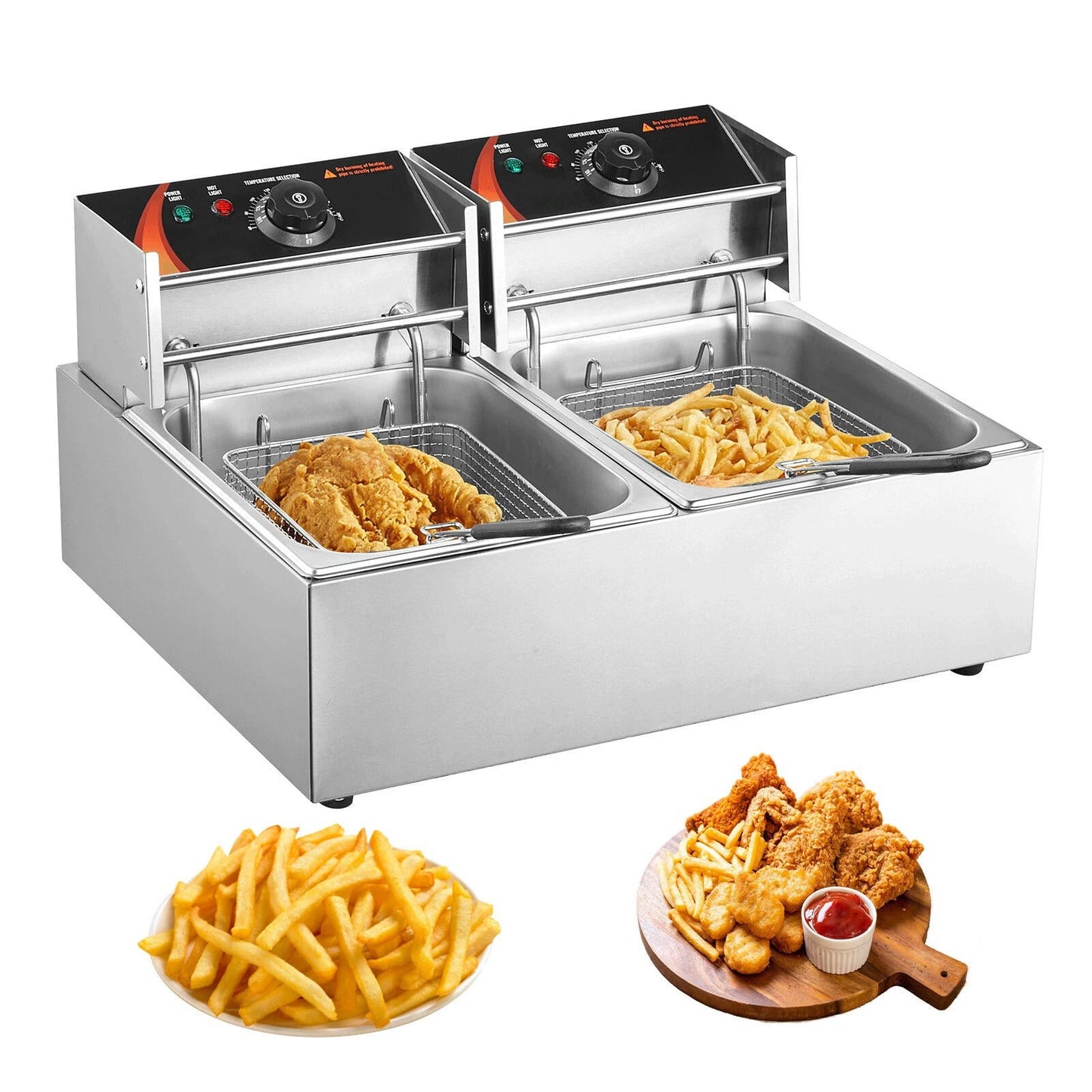 Large Electric Deep Fat Fryer - Halri