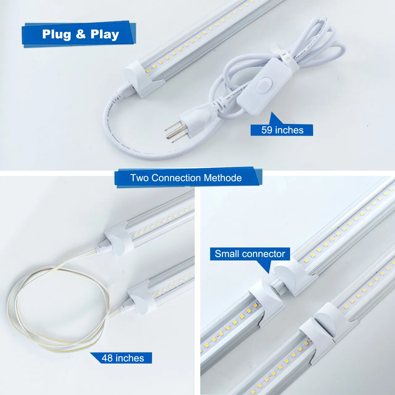 Bright 4FT 6 Pack LED Office Lighting
