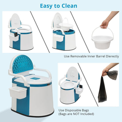 Portable Compact Toilet for Adults and Seniors