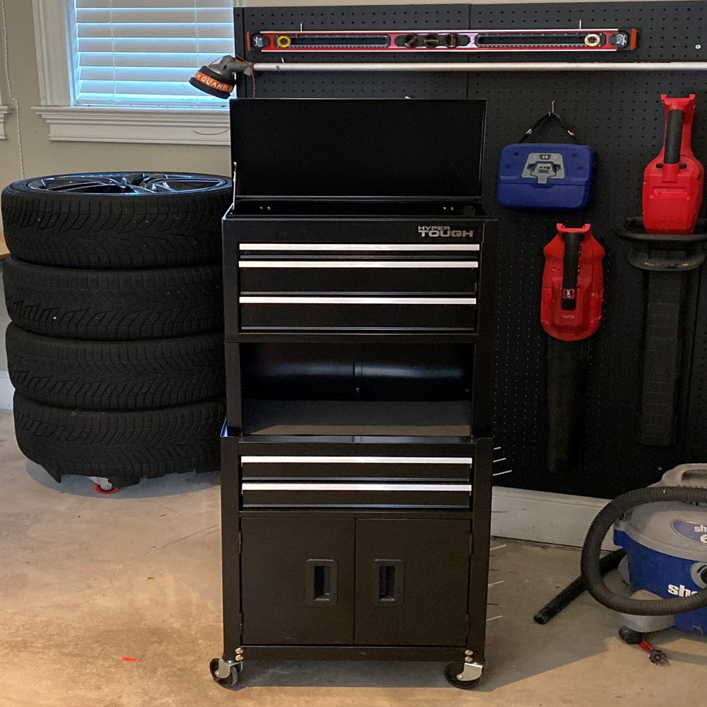 Extra Large Metal Mobile Garage Storage Toolbox Cart - Halri