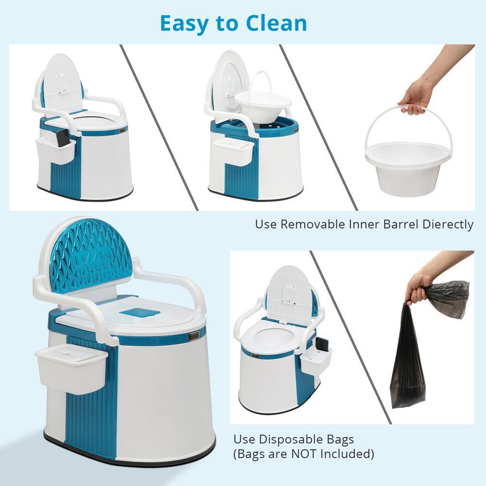 Portable Toilet for Camping - Easy Use for Adults