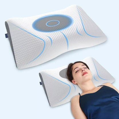 Contour Pillow for Neck Support Relief - Halri