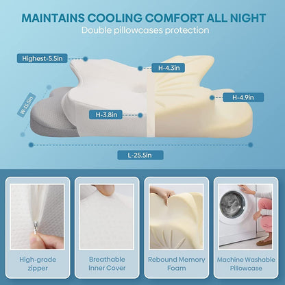 Comfortable Support Pillow For Neck And Back Relief