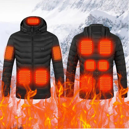 Warm Insulated Jacket with Adjustable Heat Setting