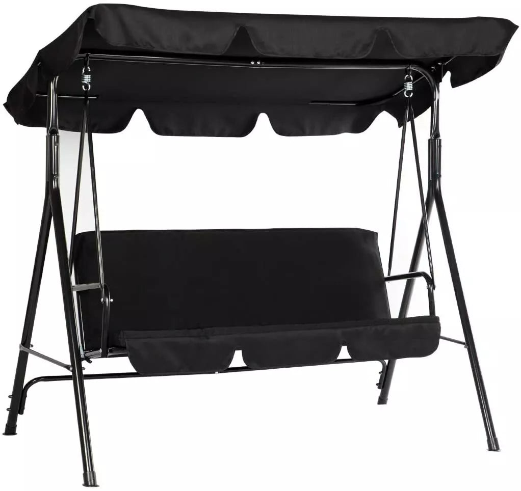 Outdoor 3 Person Porch Swing Canopy
