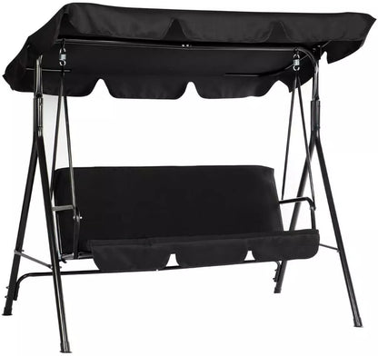 Outdoor 3 Person Porch Swing Canopy